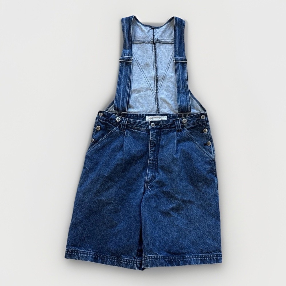Vintage Today's News Overalls Mens 32 Shorts‎ Denim 90s Jean